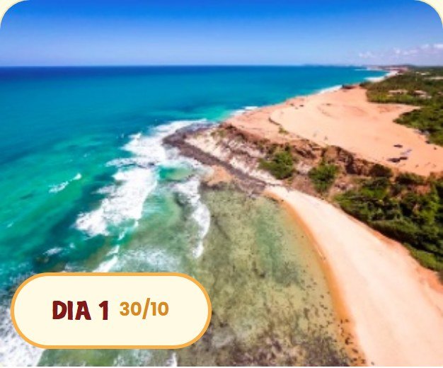 Pipa, dia 1 da viagem (30/10)